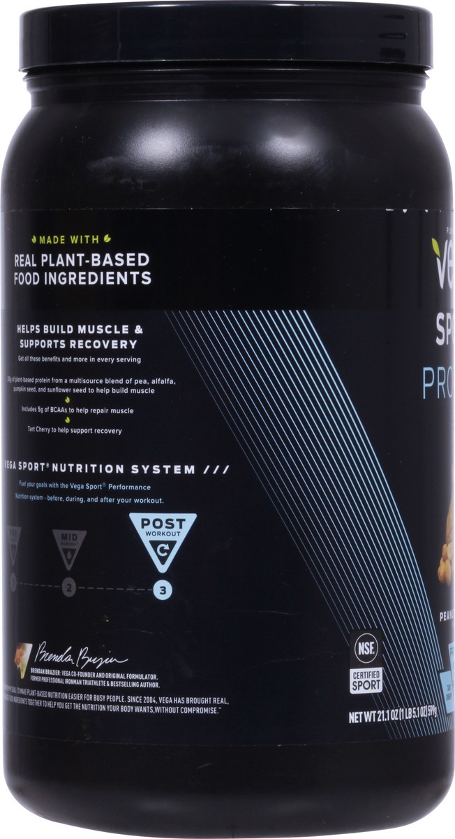 slide 7 of 11, Vega Sport Protein Powder - Peanut Butter - 21.1oz, 21.1 oz