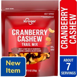 Kroger Cranberry Cashew Trail Mix, 9 oz