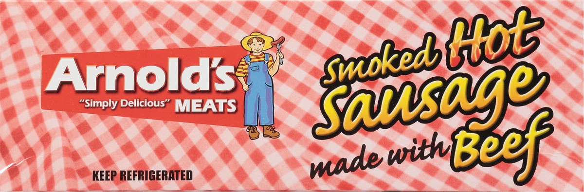 slide 11 of 11, Arnold's Hot Smoked Sausage 32 oz, 32 oz
