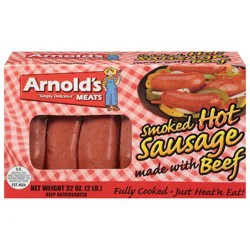 Arnold's Hot Smoked Sausage 32 oz
