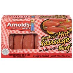Arnold's Hot Smoked Sausage 32 oz