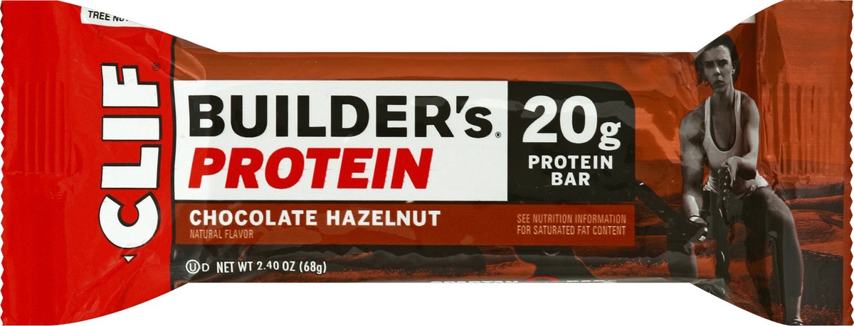 slide 5 of 5, CLIF Builder's Chocolate Hazelnut Protein Bar 240 Oz Wrapper, 2.4 oz