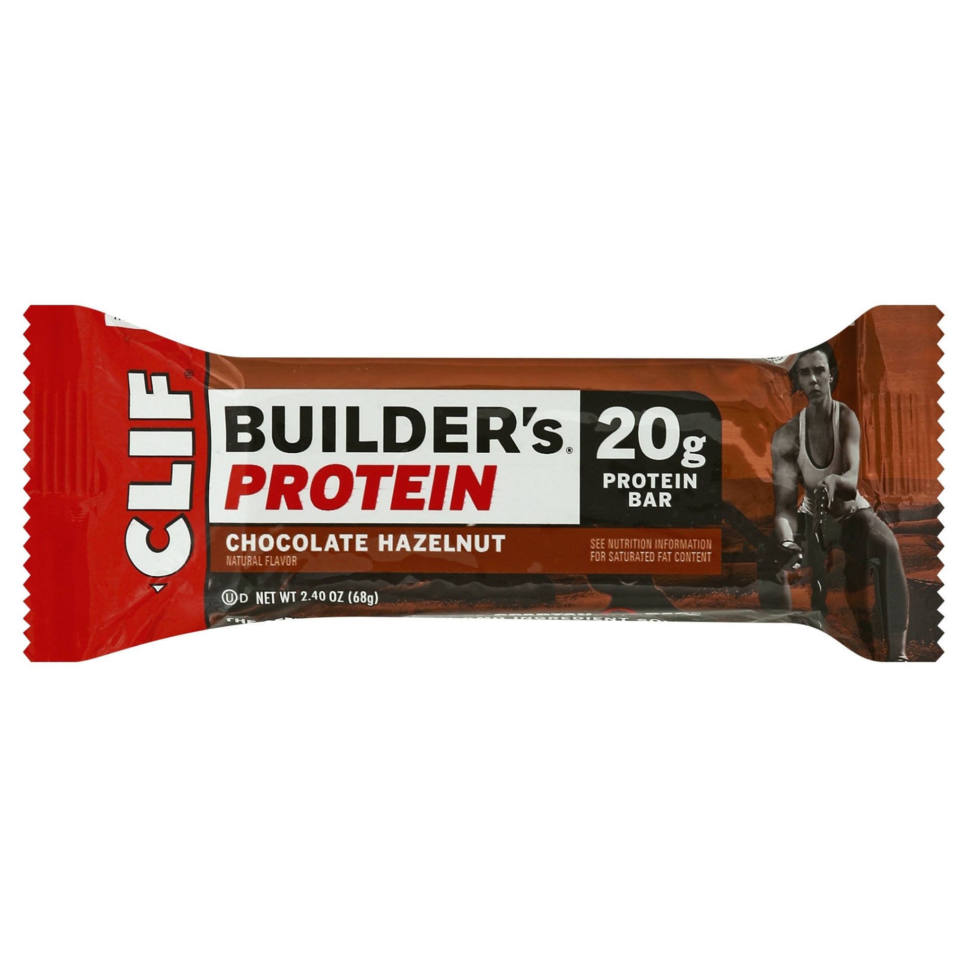 slide 1 of 5, CLIF Builder's Chocolate Hazelnut Protein Bar 240 Oz Wrapper, 2.4 oz
