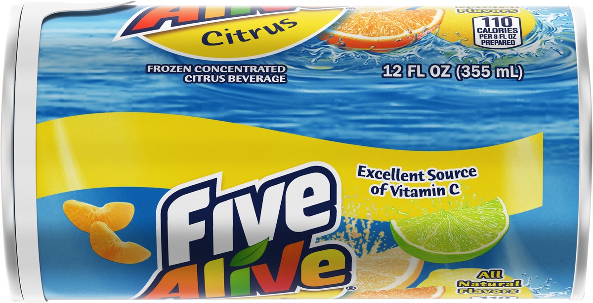 slide 7 of 12, Five Alive Citrus Can, 12 fl oz, 12 fl oz