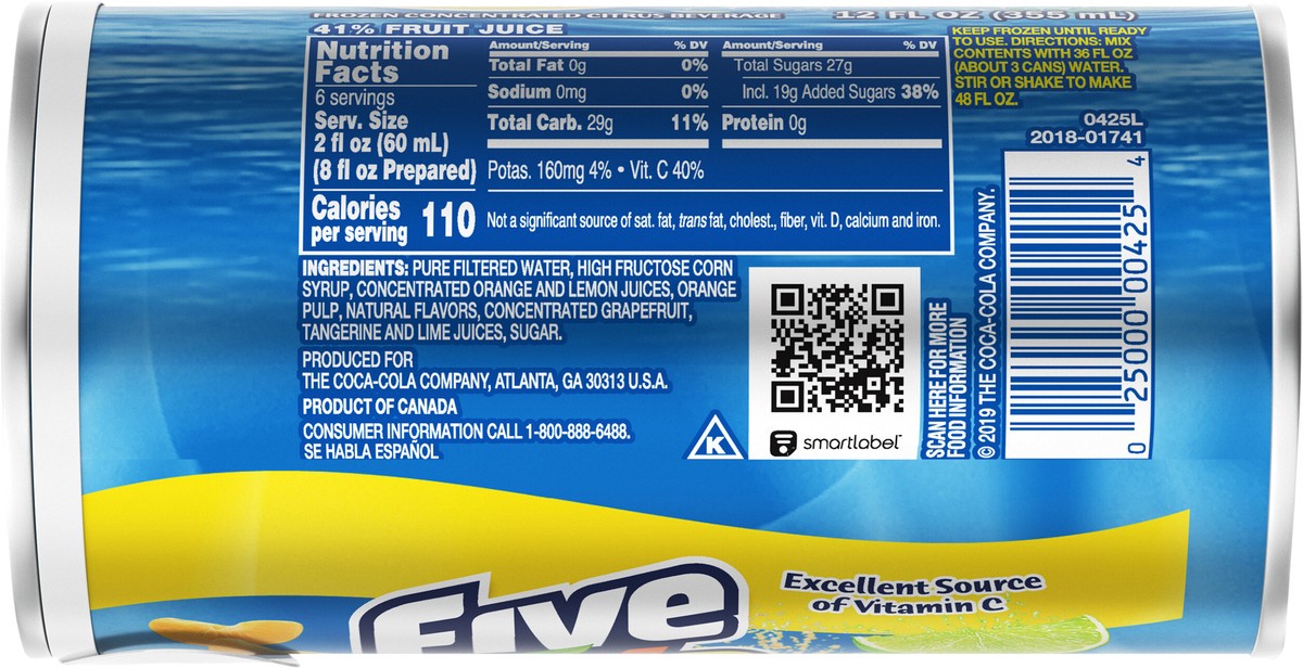 slide 11 of 12, Five Alive Citrus Can, 12 fl oz, 12 fl oz