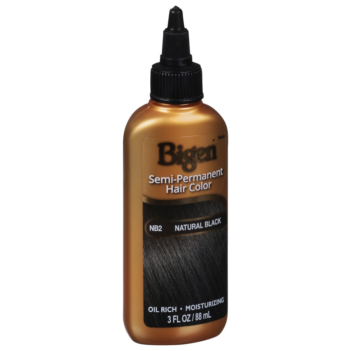 slide 2 of 9, Bigen Natural Black NB2 Semi-Permanent Hair Color 3.0 fl oz, 1 ct