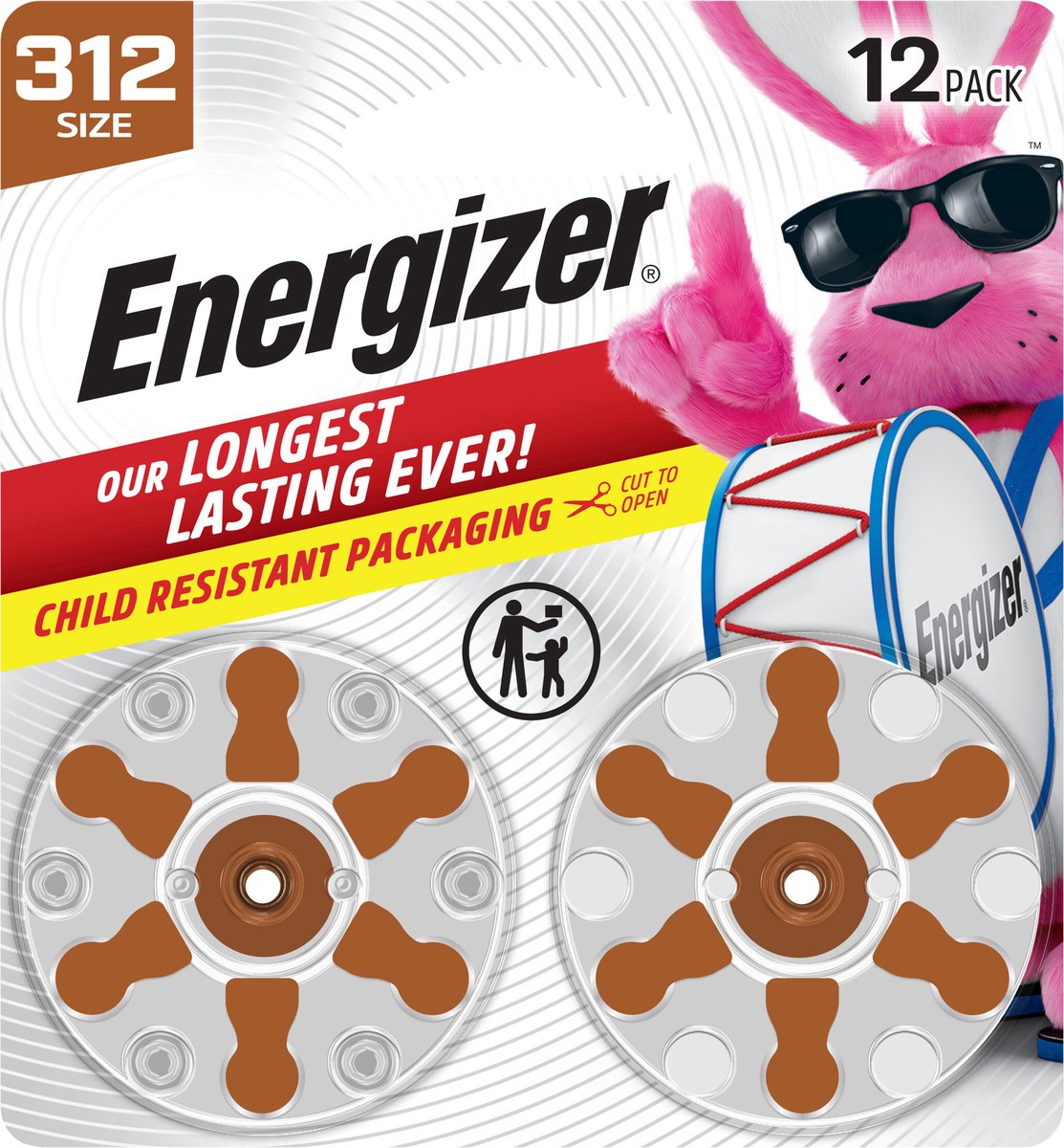 slide 3 of 4, Energizer Size 312 Batteries 12 Each, 12 ct