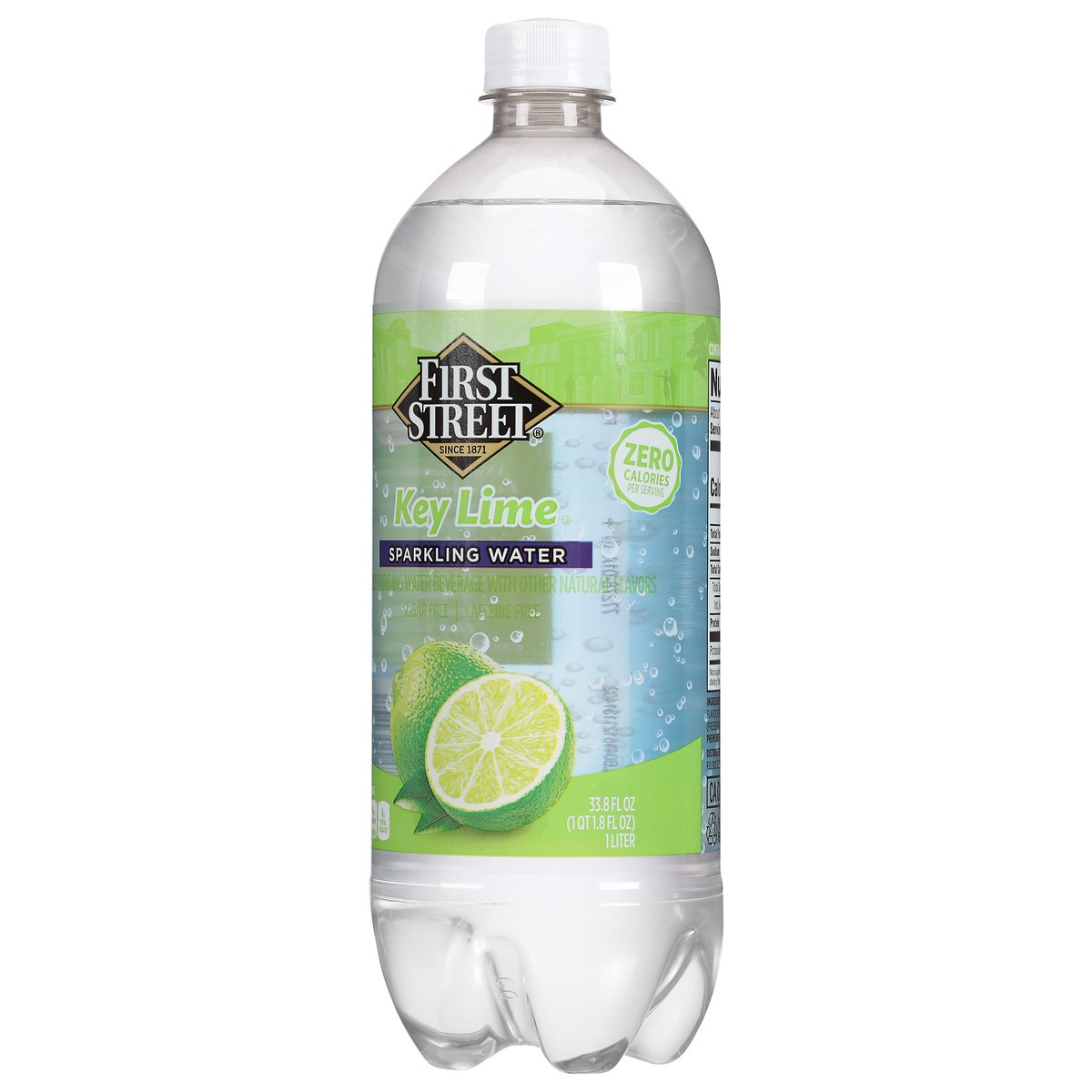 slide 3 of 4, First Street Key Lime Sparkling Water, 1 liter