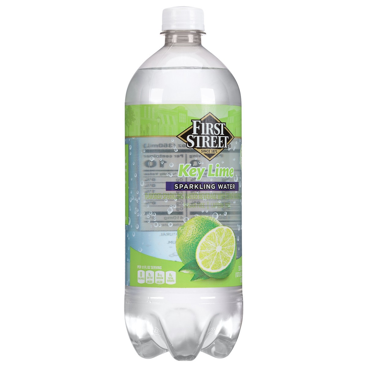 slide 4 of 4, First Street Key Lime Sparkling Water, 1 liter