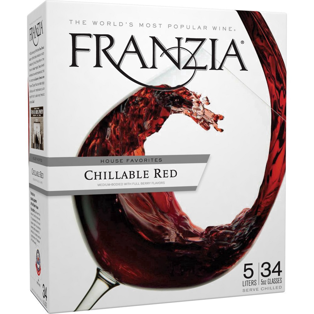 slide 22 of 31, Franzia Chillable Red Red Wine - 5 Liter, 5 liter