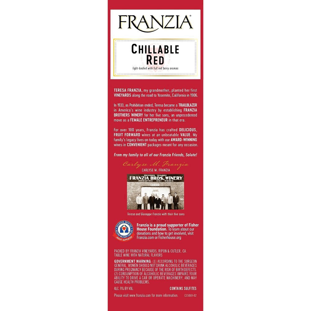slide 17 of 31, Franzia Chillable Red Red Wine - 5 Liter, 5 liter
