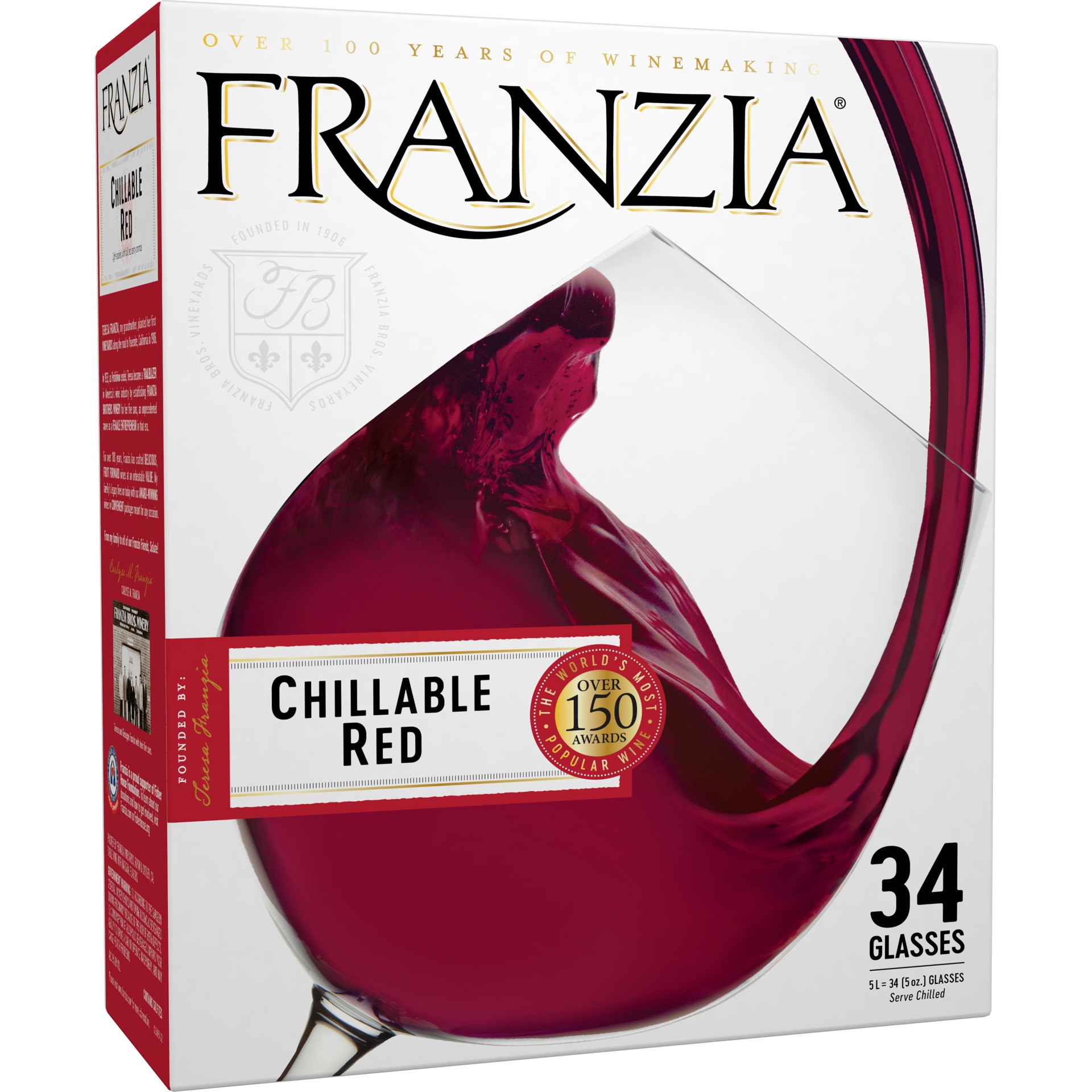 slide 1 of 31, Franzia Chillable Red Red Wine - 5 Liter, 5 liter