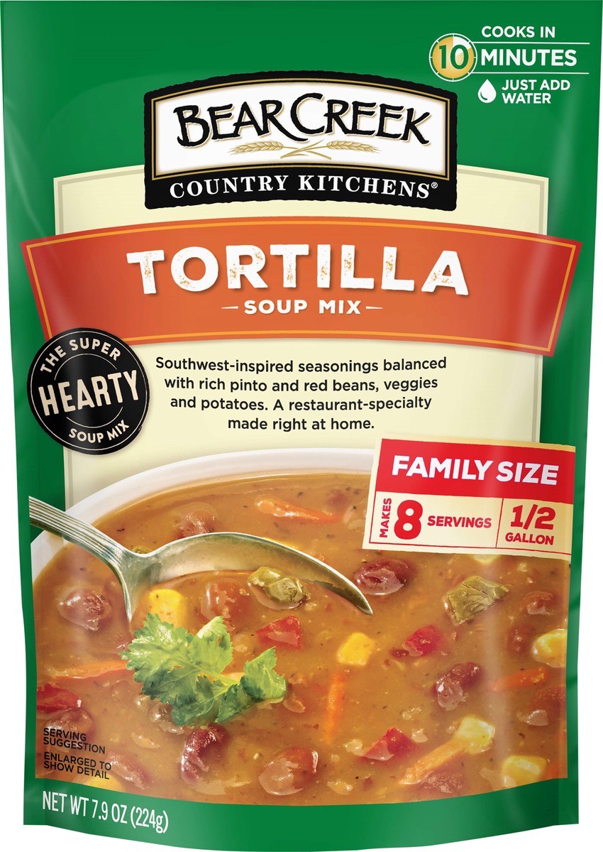 slide 2 of 9, Bear Creek Country Kitchens Tortilla Soup Mix Family Size, 7.9 oz