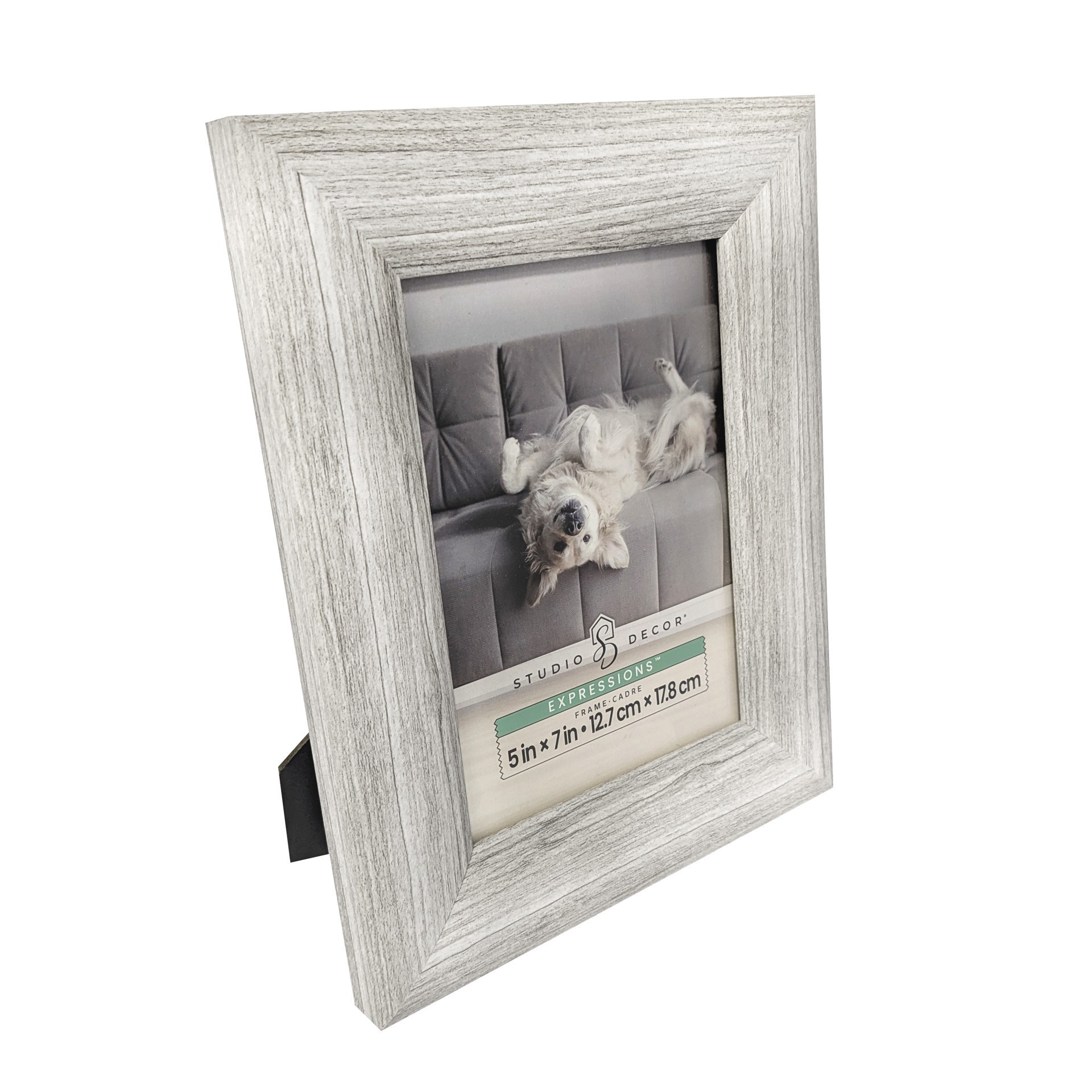 slide 3 of 6, Expressions Gray Briar Frame By Studio Decor, 5 in x 7 in