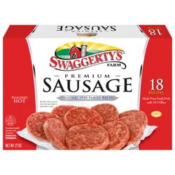 Swaggerty's Farm Sausage Patties, Seasoned Hot, Premium