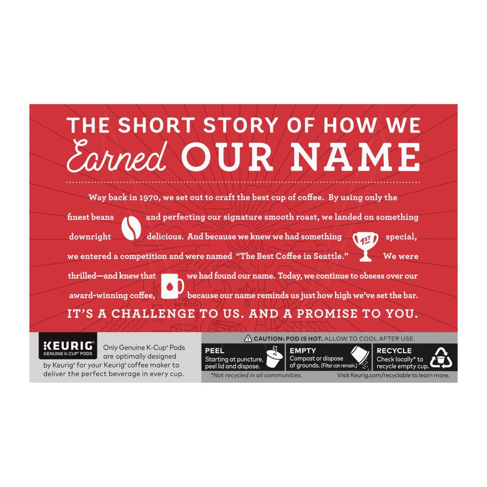 slide 5 of 5, Seattle's Best Coffee® Dark Roast Post Alley Blend® K-Cup® Pods, 10 ct