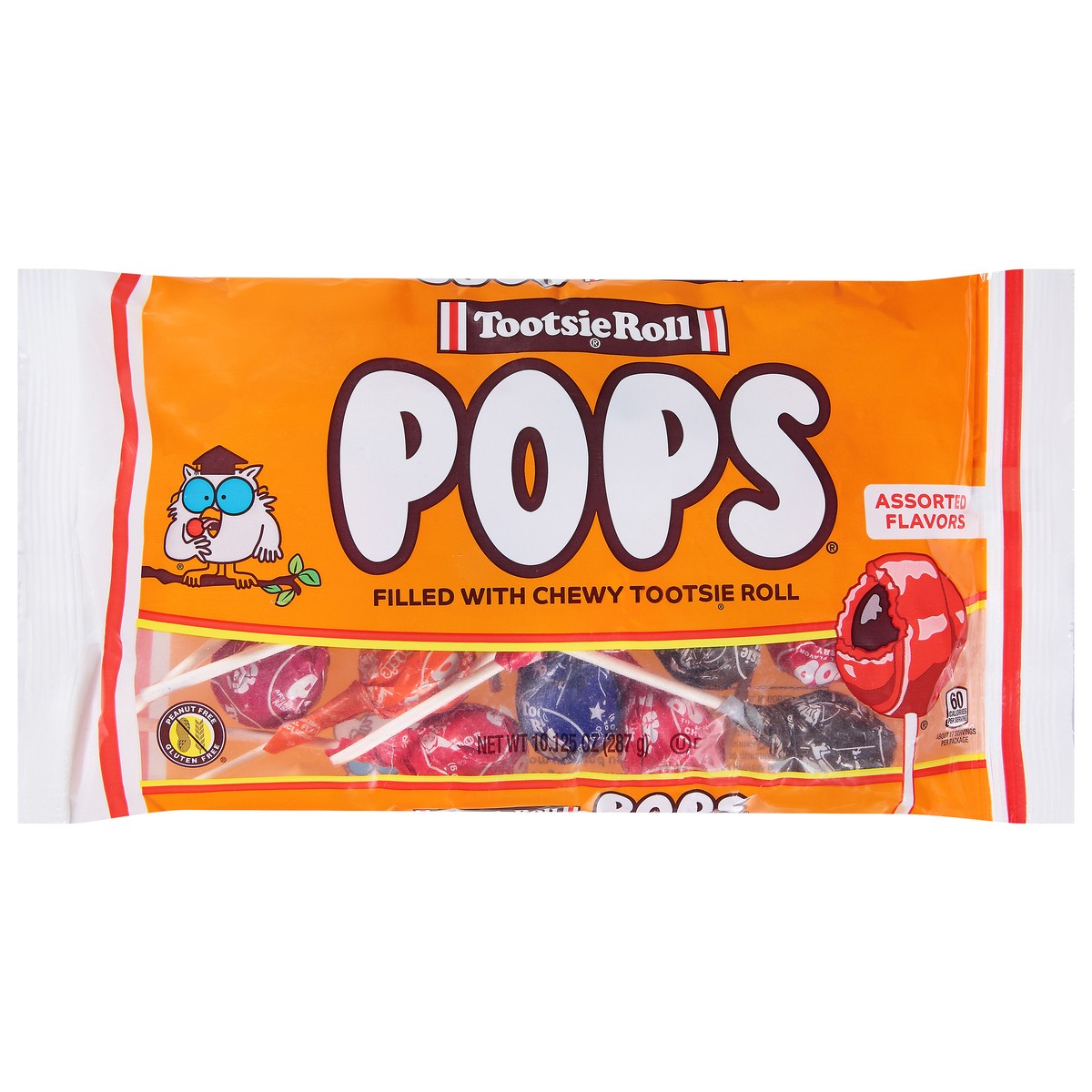 slide 1 of 9, Tootsie Roll Pops Assorted Flavors Candy 10.125 oz, 10.12 oz