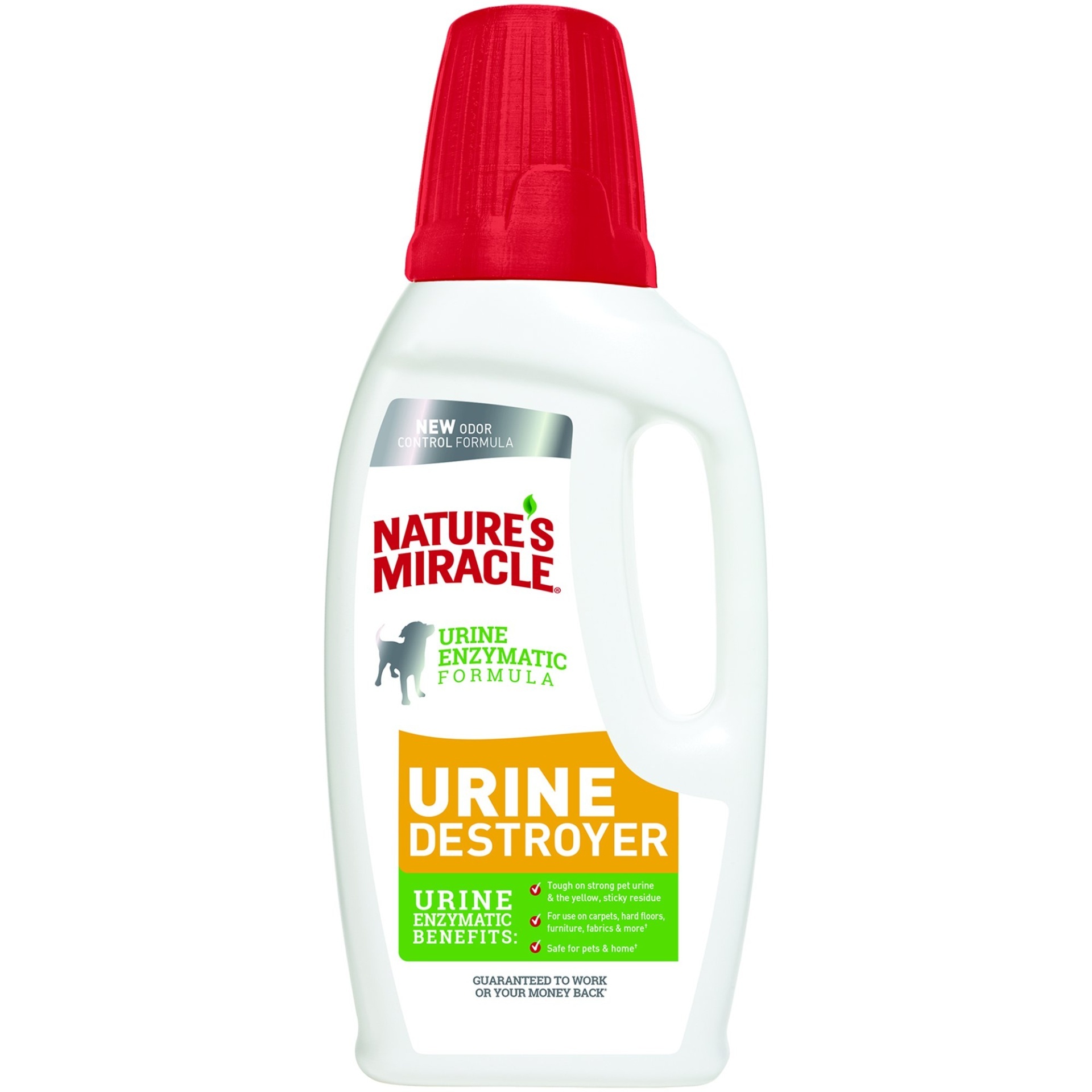 slide 1 of 1, Nature's Miracle New Formula Urine Destroyer Stain & Residue Eliminator, 32 fl oz