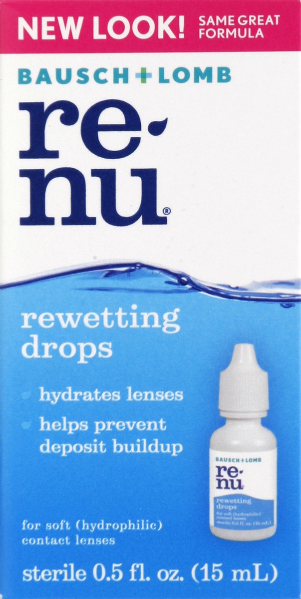 slide 1 of 5, renu Rewetting Drops 0.5 oz, 0.5 oz