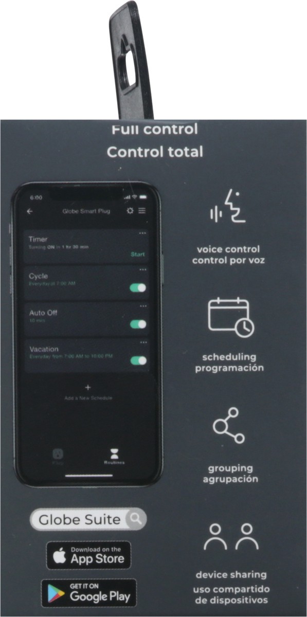 slide 5 of 9, Globe Smart Plug 1 ea, 1 ct