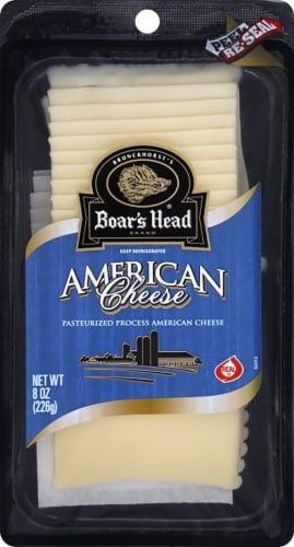 slide 1 of 1, Boar's Head Fresh Sliced American White Cheese , per lb