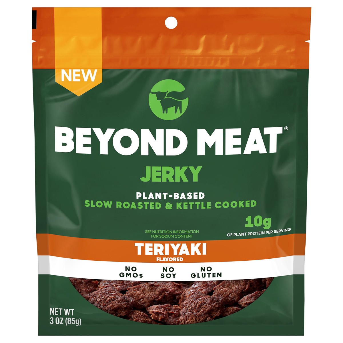 slide 1 of 6, Beyond Meat Plant-Based Teriyaki Flavored Jerky, 3 oz