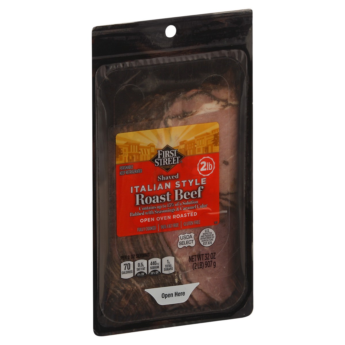 slide 2 of 4, First Street Shaved Italian Roast Beef, 2 lb