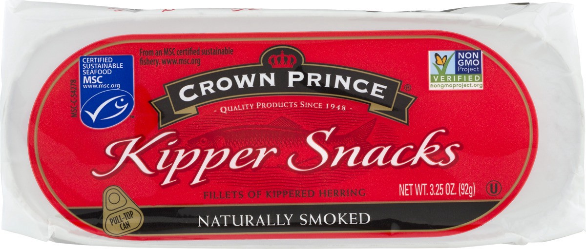 slide 8 of 11, Crown Prince Kipper Snacks Naturally Smoked, 3.25 oz