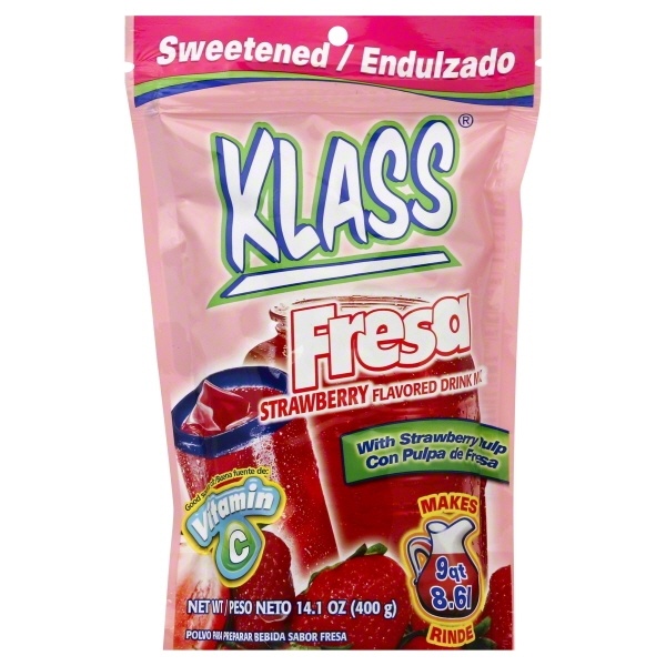 slide 1 of 1, Klass Listo Strawberry Flavored Drink Mix - 14.1 oz, 14.1 oz