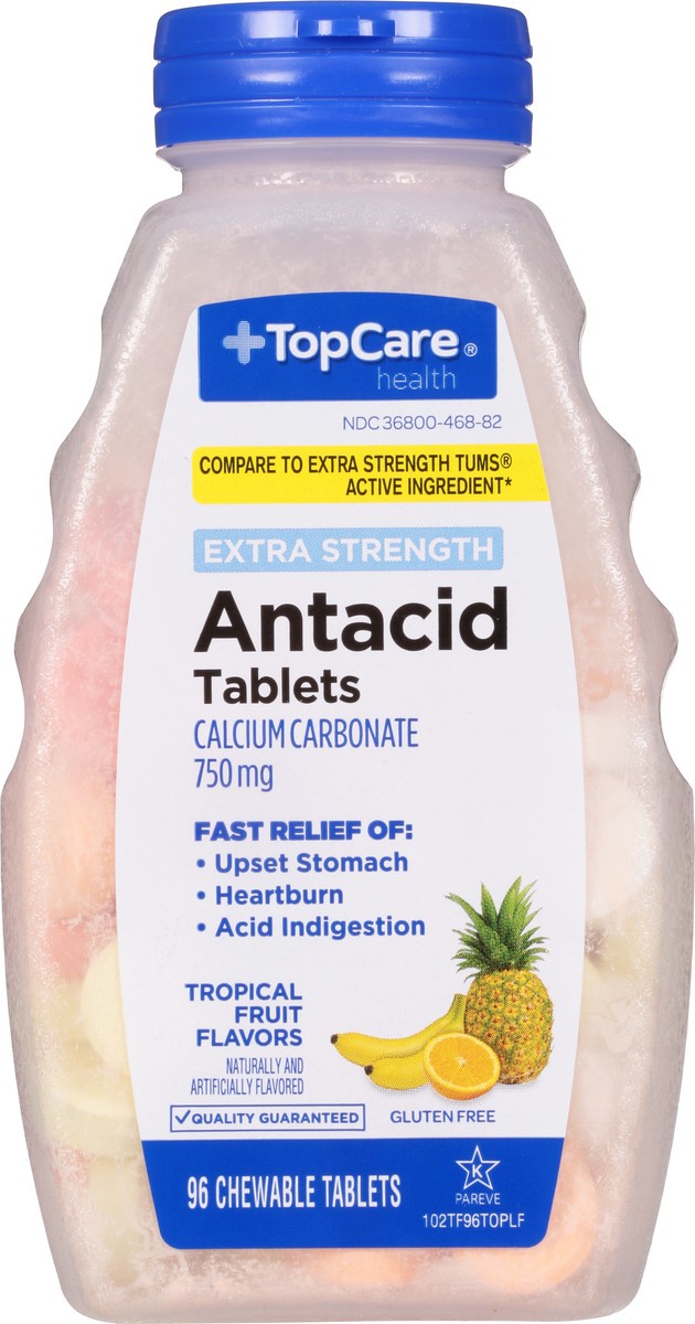 slide 8 of 9, Topcare Antacid Tabs Xs Tropical, 96 ct