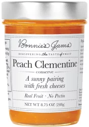 Bonnie's Peach Clementine Jam, 8.75 oz