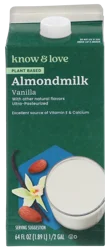 Know & Love Vanilla Almond Milk 64 Ounces