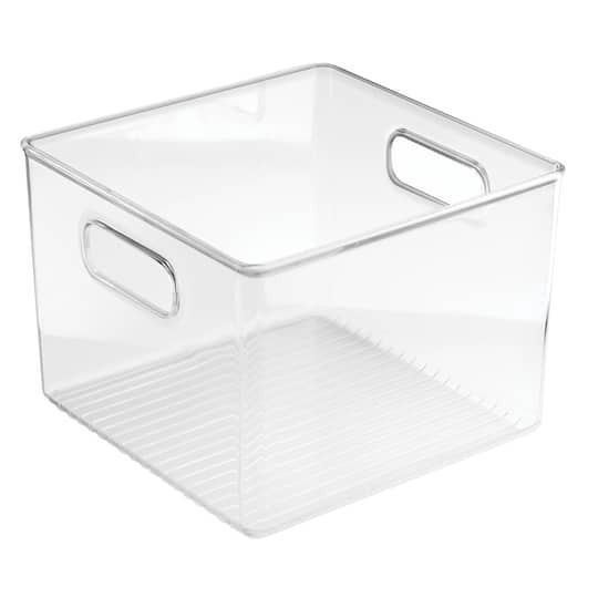 slide 1 of 5, Idesign Plastic Storage Bin, 8 in x 8 in x 6 in