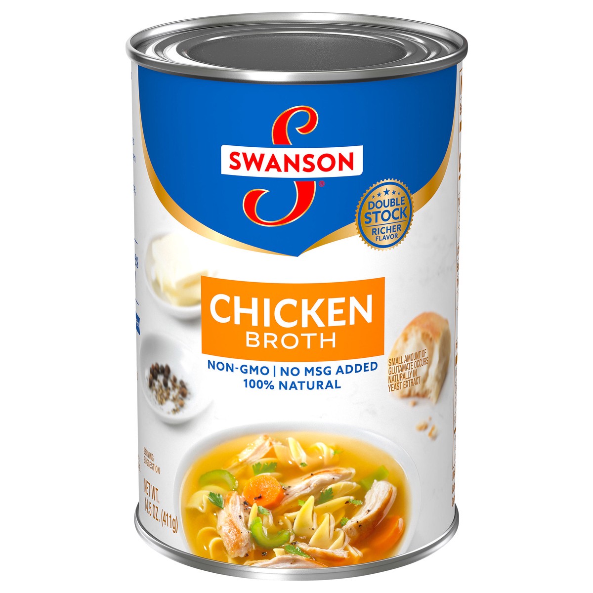slide 1 of 9, Swanson Natural Chicken Broth, 14.5 oz