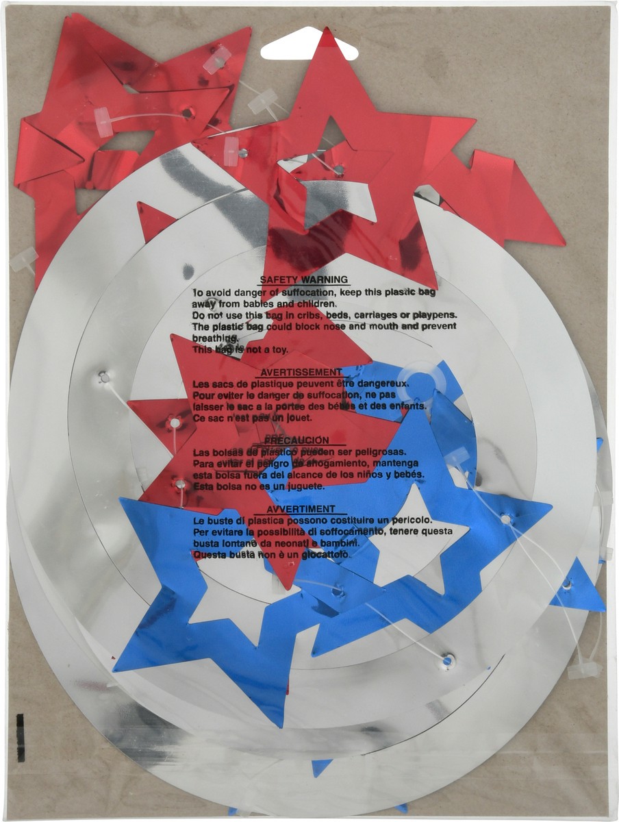 slide 6 of 12, Creative Converting 30 Inch Patriotic Stars Dizzy Danglers 5 ea, 5 ct