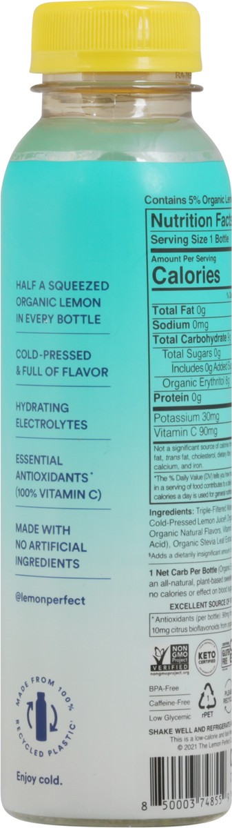 slide 2 of 9, Lemon Perfect Pineapple Coconut Cold-Pressed Lemon Water 12 fl oz Bottle, 12 fl oz