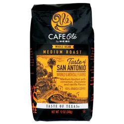 H-B Cafe Ole Whole Bean Taste of San Antonio Medium Roast Coffee- 12 oz