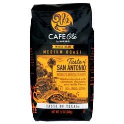 H-B Cafe Ole Whole Bean Taste of San Antonio Medium Roast Coffee- 12 oz