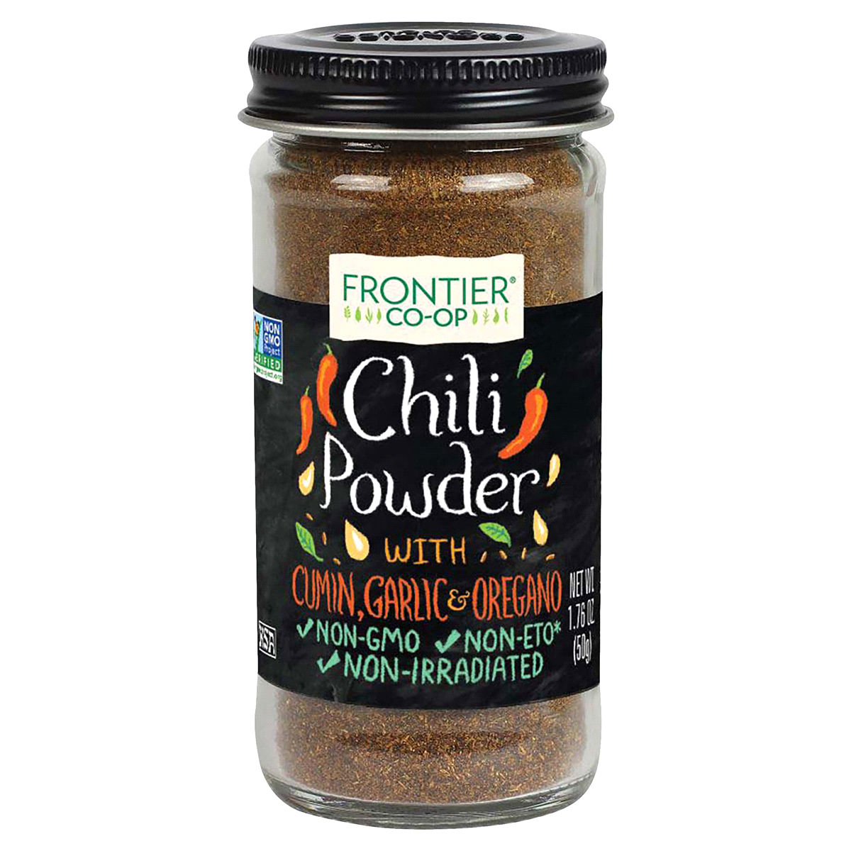 slide 1 of 1, Frontier Chili Powder Salt Free Blend, 2.08 oz