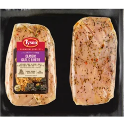Tyson Chicken Breast Filets, Classic Garlic & Herb