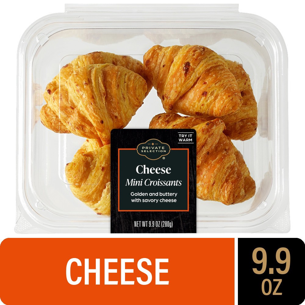 slide 1 of 2, Private Selection Mini Cheese Croissants, 9.9 oz