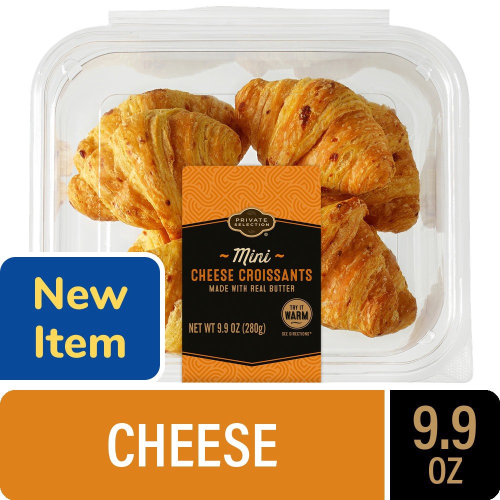 slide 1 of 1, Private Selection Mini Cheese Croissants, 9.9 oz