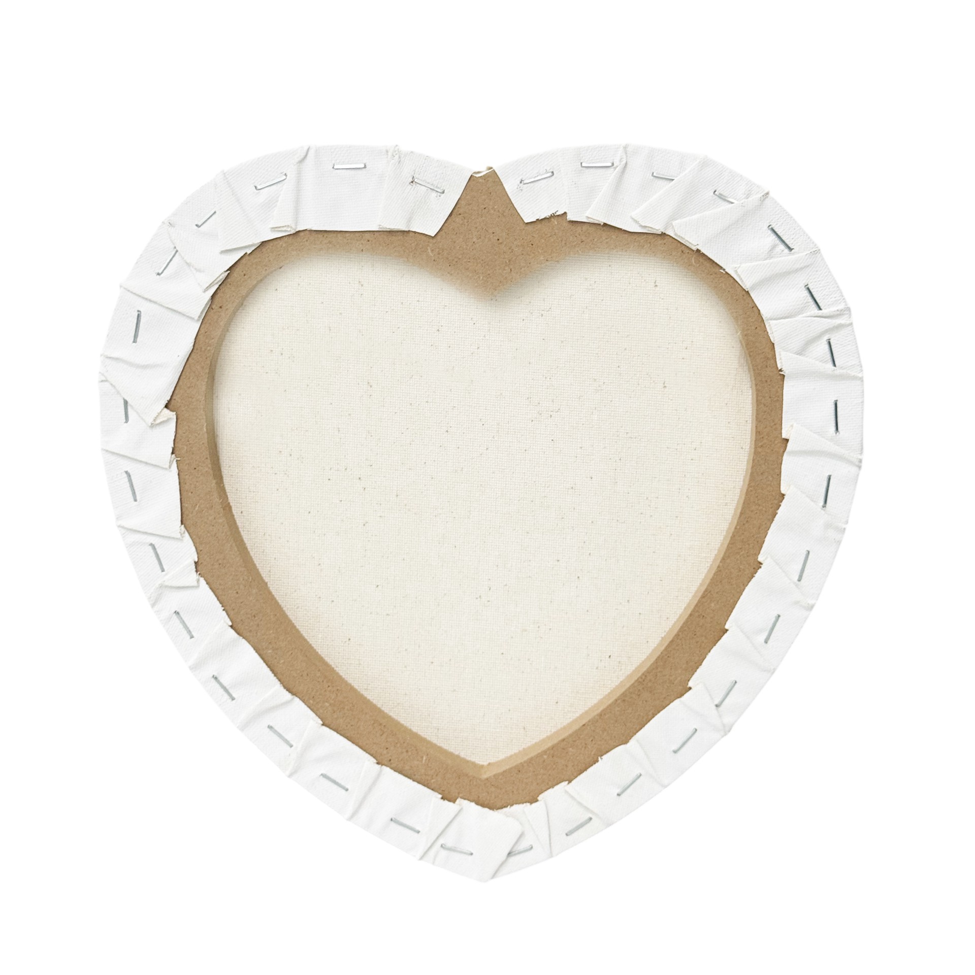 slide 5 of 5, 10" X 10" White Heart Cotton Duck Canvas By Craft Smart, 10 in x 10 in