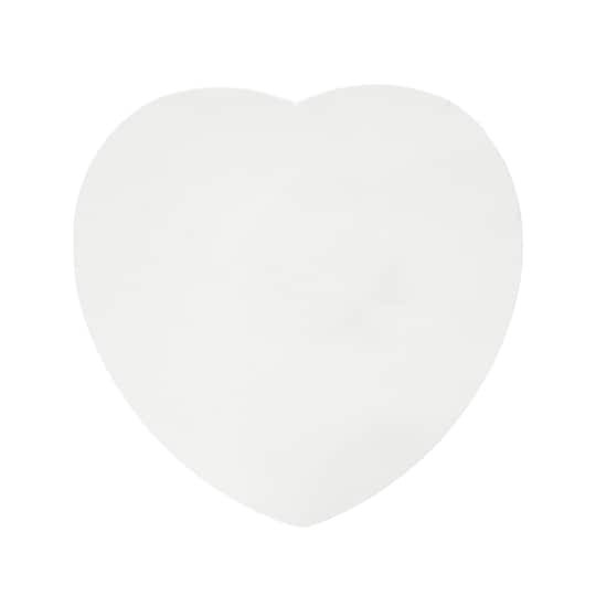slide 1 of 5, 10" X 10" White Heart Cotton Duck Canvas By Craft Smart, 10 in x 10 in