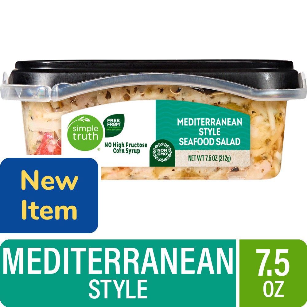 slide 2 of 2, Simple Truth® Mediterranean Style Seafood Salad, 7.5 oz