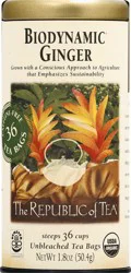The Republic of Tea Bags Biodynamic Ginger Tea - 36 ct