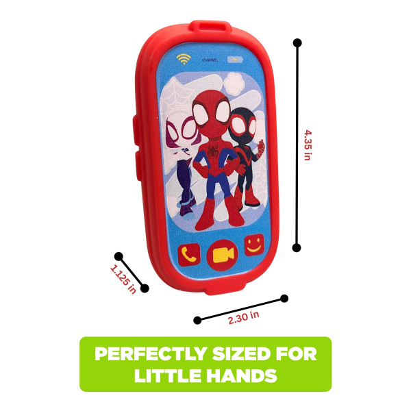 slide 5 of 13, Spidey and His Amazing Friends Light Up Cell Phone Squirter, 1 ct