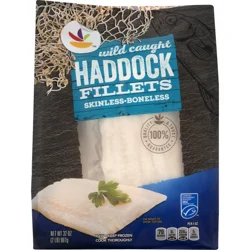 Giant Wild Caught Boneless Skinless Haddock Fillets Frozen