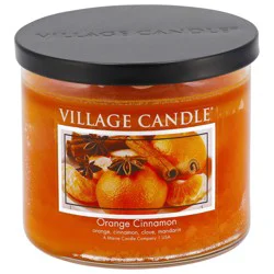 Village Candle Orange Cinnamon 3 Wick Candle 17 oz