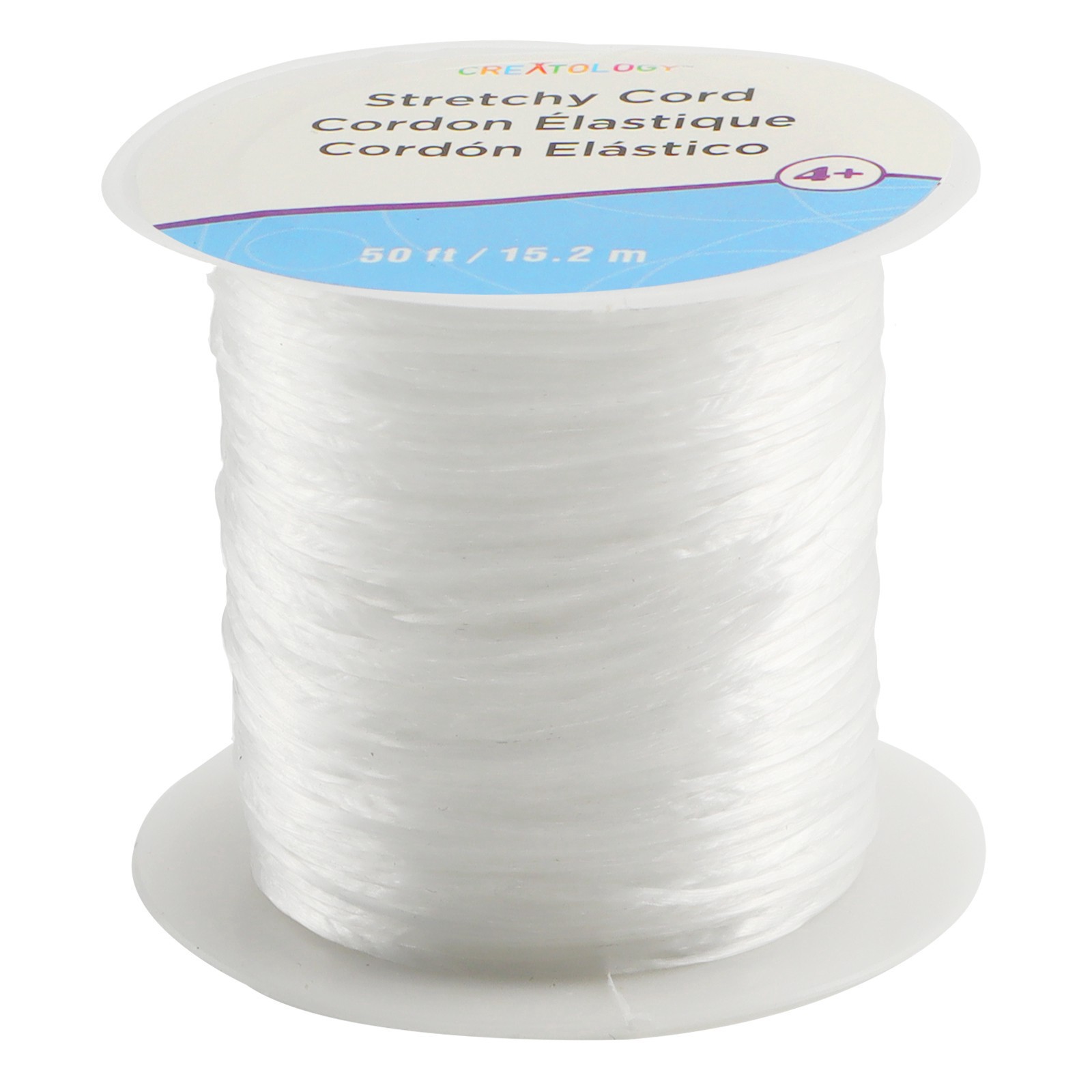 slide 2 of 2, White Stretchy Cord By Creatology, 50 ft